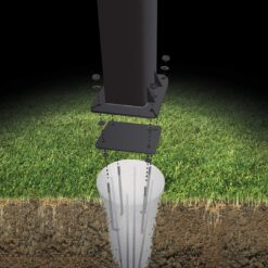 Goalrilla 9" Basketball Anchor System Installs In-Ground and Allows Goalrilla Hoop to Move with You
