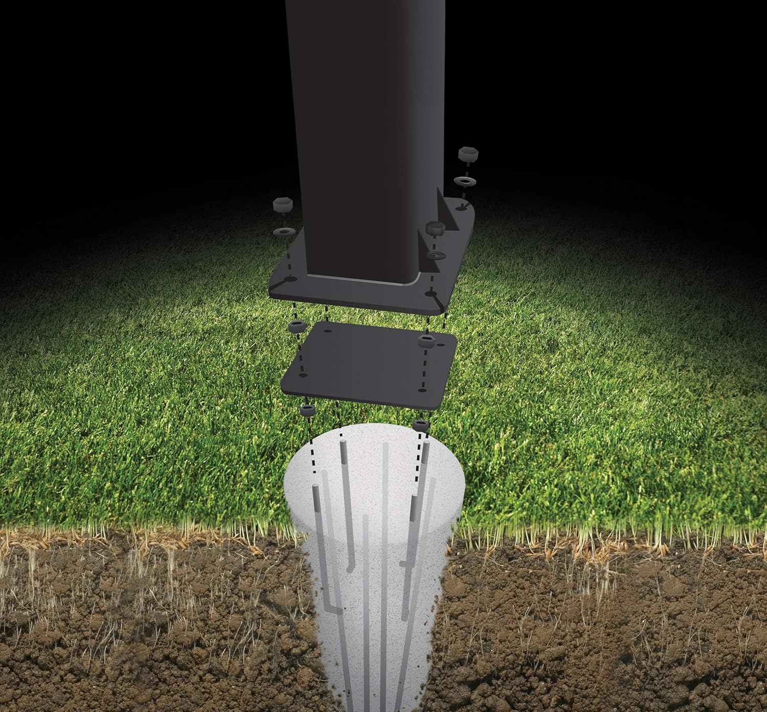 Goalrilla 9" Basketball Anchor System Installs In-Ground and Allows Goalrilla Hoop to Move with You