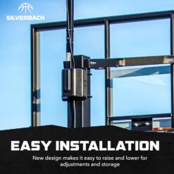 Silverback LED Basketball Hoop Light Illuminates Backboard, Rim, and Court and Fits Square Silverback and Goaliath In-Ground Hoops