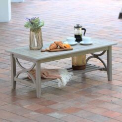 Cambridge Casual Chester Rectangle Outdoor Coffee Table 25-in W x 48-in L