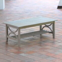 Cambridge Casual Chester Rectangle Outdoor Coffee Table 25-in W x 48-in L