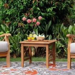 Cambridge Casual Chester Square Outdoor End Table 22-in W x 22-in L