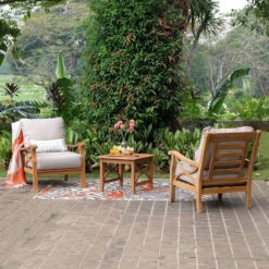 Cambridge Casual Chester Square Outdoor End Table 22-in W x 22-in L