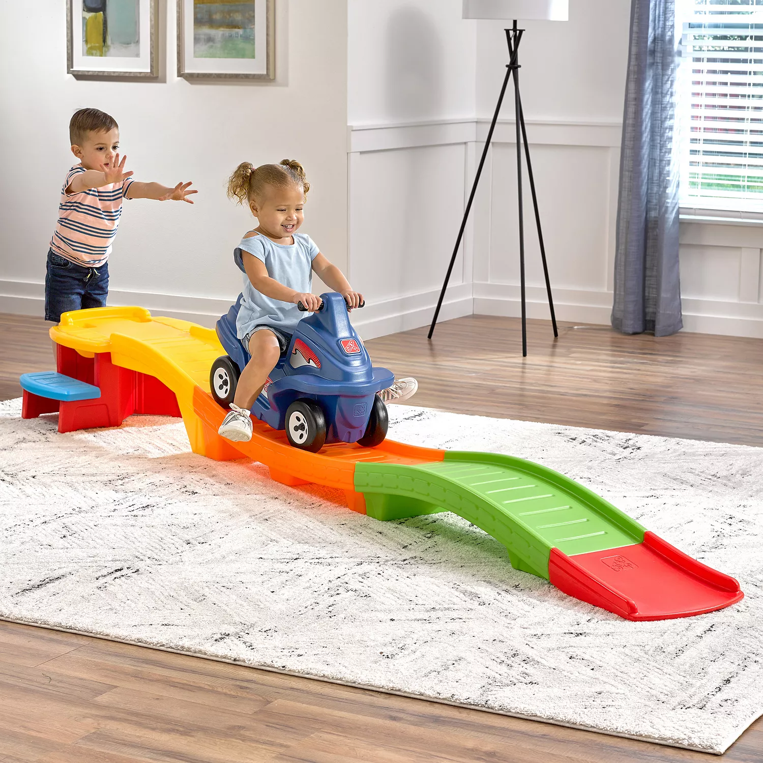 Step2 Blue Flash Up & Down Roller Coaster Ride-On Toy