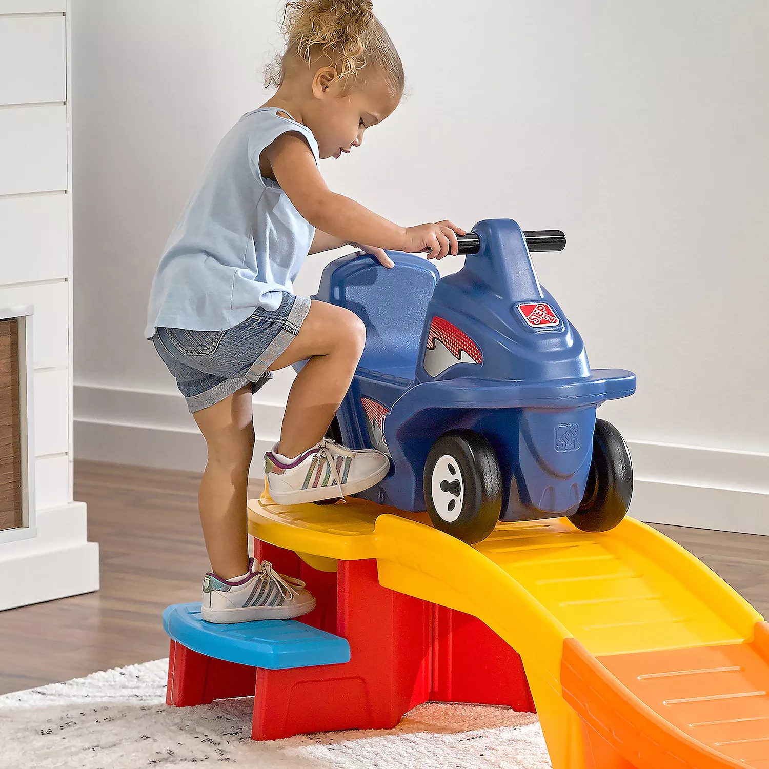 Step2 Blue Flash Up & Down Roller Coaster Ride-On Toy