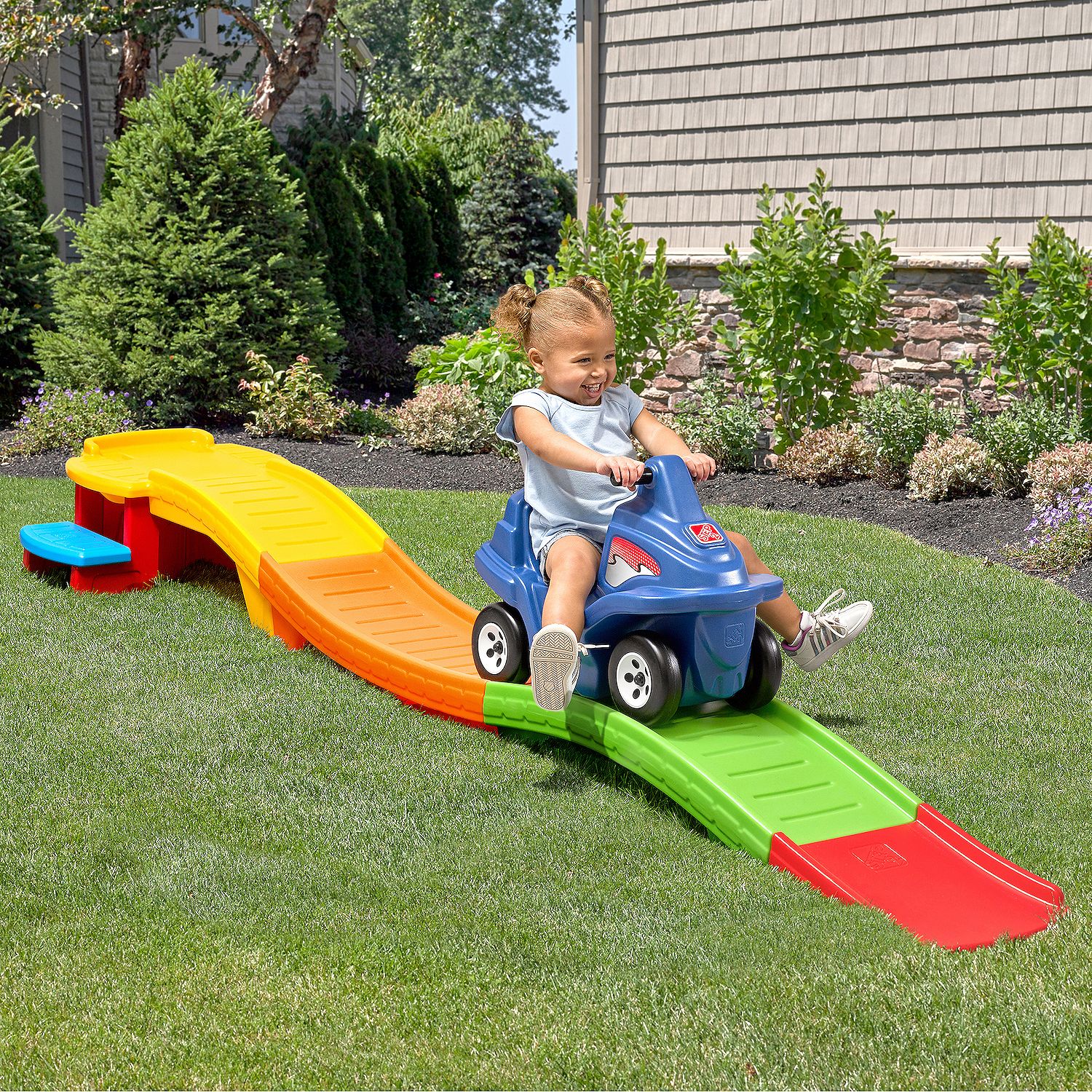 Step2 Blue Flash Up & Down Roller Coaster Ride-On Toy