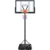 Yohood Basketball Hoop Outdoor 10ft Adjustable, Portable Basketball Hoop Goal System