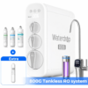 Waterdrop 10-stage G3P800 with MNR35 Filter Composite/Activated carbon Reverse Osmosis Filtration Under Sink Water Filtration System with LED Purifier Stainless Steel Smart faucet Faucet
