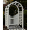 Vita 2.5-ft W x 7.84-ft H Arched CLASSIC White collection PVC Garden Arbor