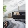 Origin 21 Endless Space 10 x 13 (ft) Loomed Polyester/Polypropylene Onyx Rectangular Indoor Geode Mid-Century Modern Spot Clean Only Pet Friendly Area rug