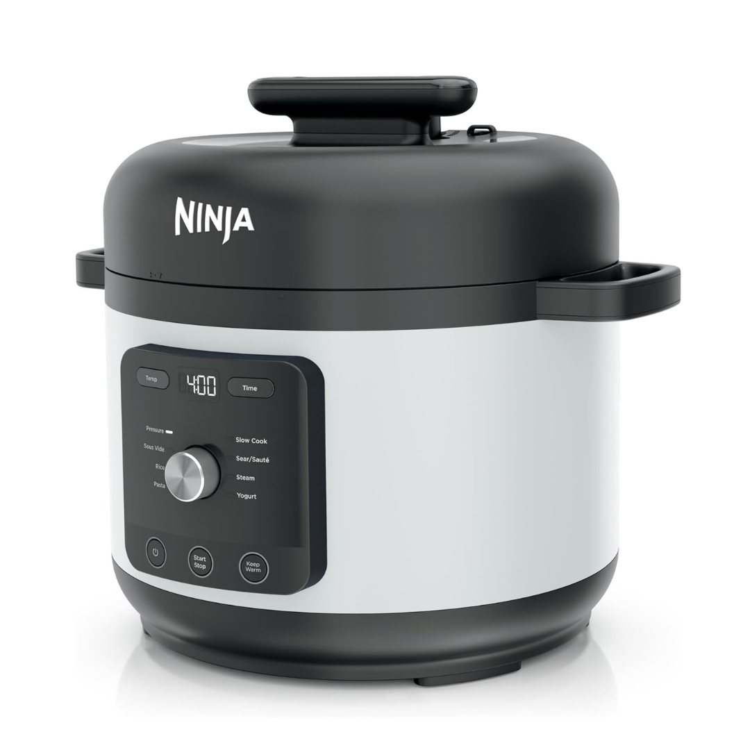 Ninja HyperHeat 9-in-1 6.5-qt Pressure Cooker, Powerful 1200-Watt, White, PC201WH