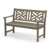 Cambridge Casual Maine 48-in W x 34-in H Weathered Gray Teak Garden Bench