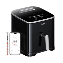 Typhur Sync 8QT AI Smart Air Fryer with Built-in Wireless Meat Thermometer, 9-in-1 XL Non Toxic Ceramic Airfryer