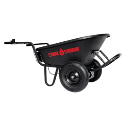 CHORE WARRIOR 6-cu ft 2 Wheel Steel Powered Wheelbarrow