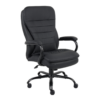 Boss Office Products Black Contemporary Ergonomic Adjustable Height Swivel Upholstered Executive Chair