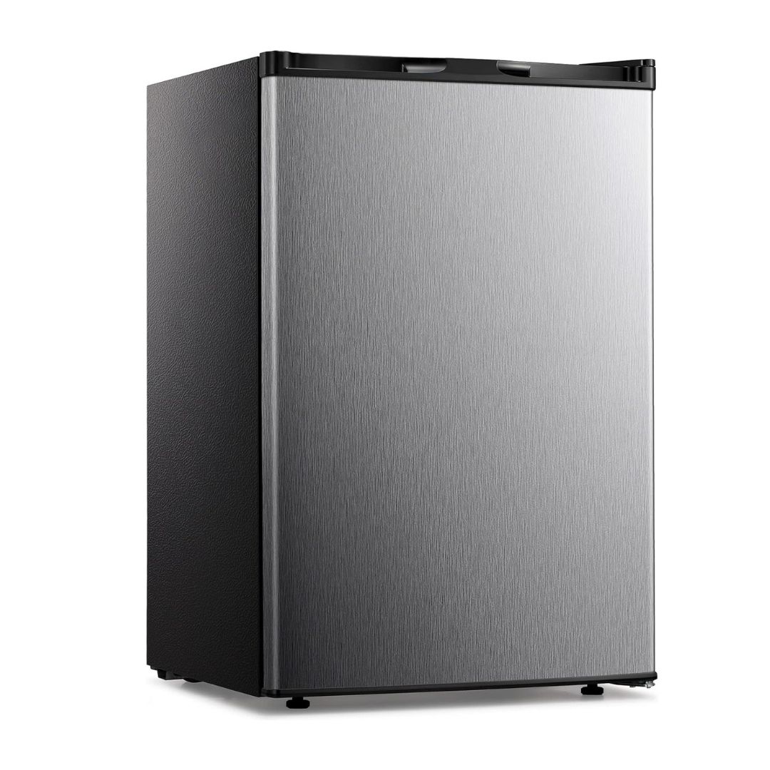 Kismile Small Freezer Upright, 3.0 Cu.ft Mini Freezer (Stainless Steel)