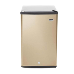 Whynter Upright Freezer with Lock, 2.1 Cu. Ft. Small Freezer Mini Freezer, CUF-210SSG, Rose Gold