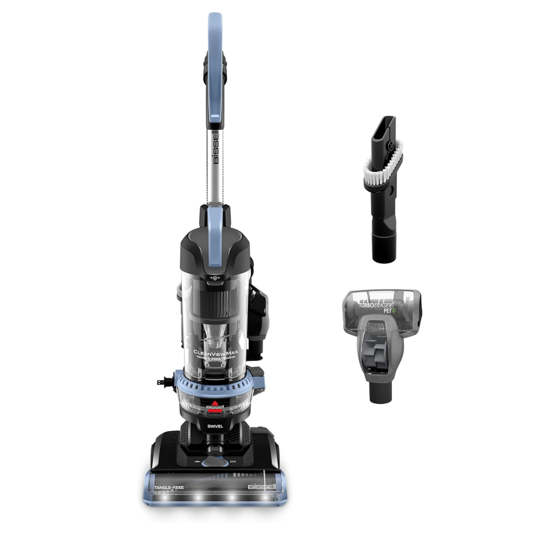 Bissell CleanView Max Tangle-Free Rewind Pet Hair Vacuum with LED Headlights, 4073L