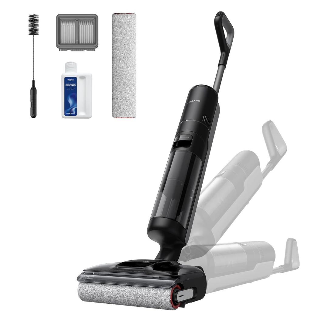DREAME H12 Pro FlexReach Wet Dry Vacuum Cleaner, 0 Tangle Cordless Vacuum Mop All-in-One