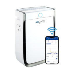 AirDoctor 3500 4 -Speed Smart Compatible White True HEPA Air Purifier (Covers: 1260-sq ft )