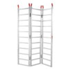 LUXEYARD Tri-Fold Aluminum Loading Ramp 1500 lbs 77 inch x 54 inch for Tractors ATVs UTVs
