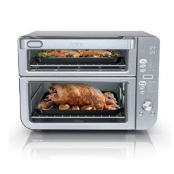 Ninja Air Fryer Toaster Oven Combo,Double Stack XL,12-in-1, Stainless Steel, DCT601