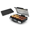 Ninja Sizzle Pro XL 20-Inch Indoor Griddle + Grill, Detachable Ventilated Lid, Silver, GX101