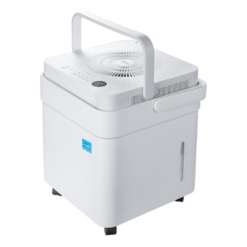 Midea Cube 50 Pint Dehumidifier for Basement and Rooms at Home for up to 4,500 Sq. Ft., Smart Control, Compatible with Alexa (White), Drain Hose Included