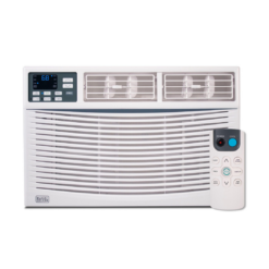 BLACK+DECKER Window Air Conditioner 14000 BTU - AC Window Unit Cools Up to 700 Square Feet - AC Unit with Remote Control - 3 Cooling Speeds and Fan Only Function - BWAC14WTB - White