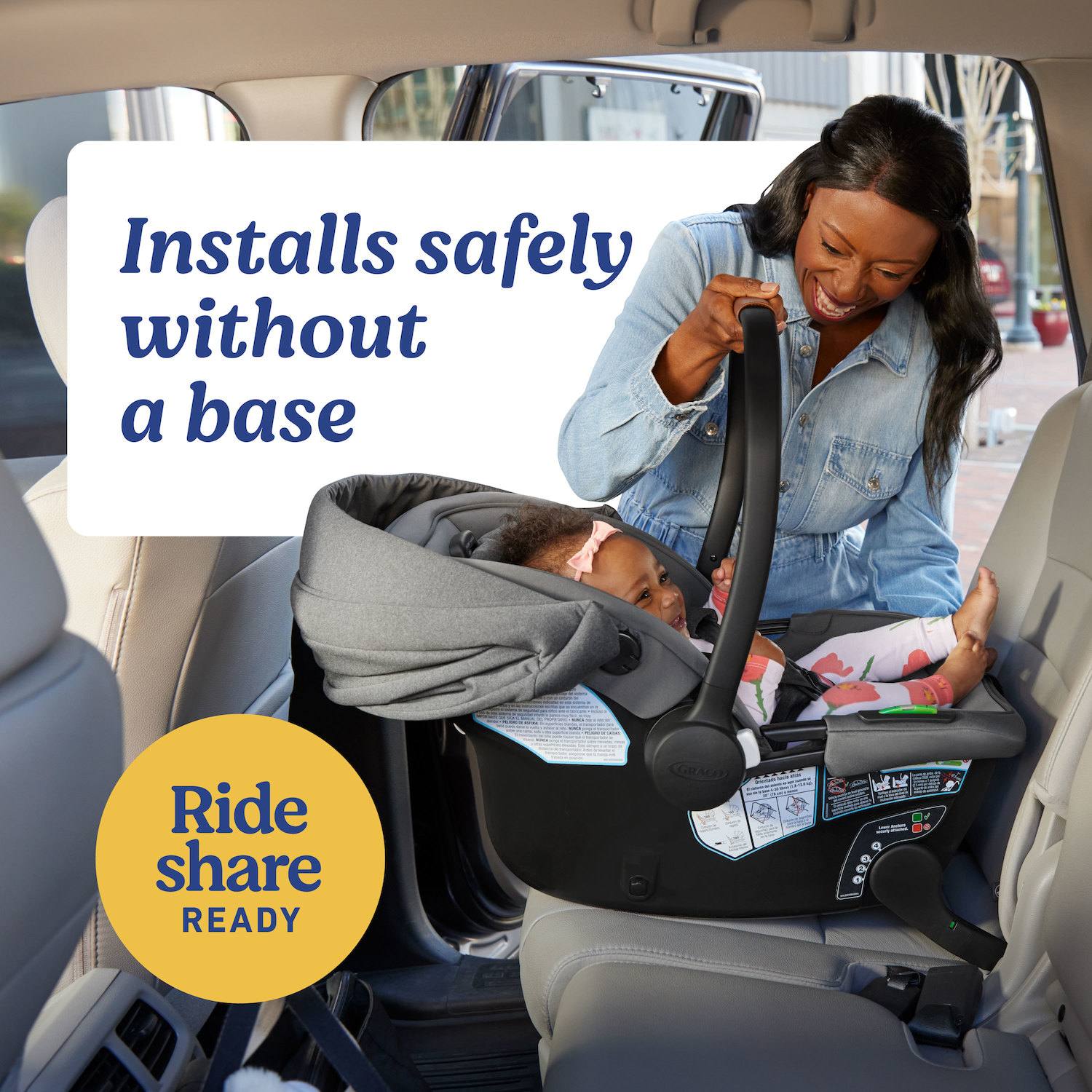 Graco GoMax Baseless Infant Car Seat with Insta-Install Rigid LATCH