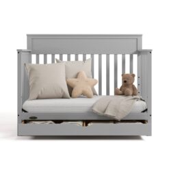 Graco Shiloh Convertible Crib with Drawer - Pebble Gray