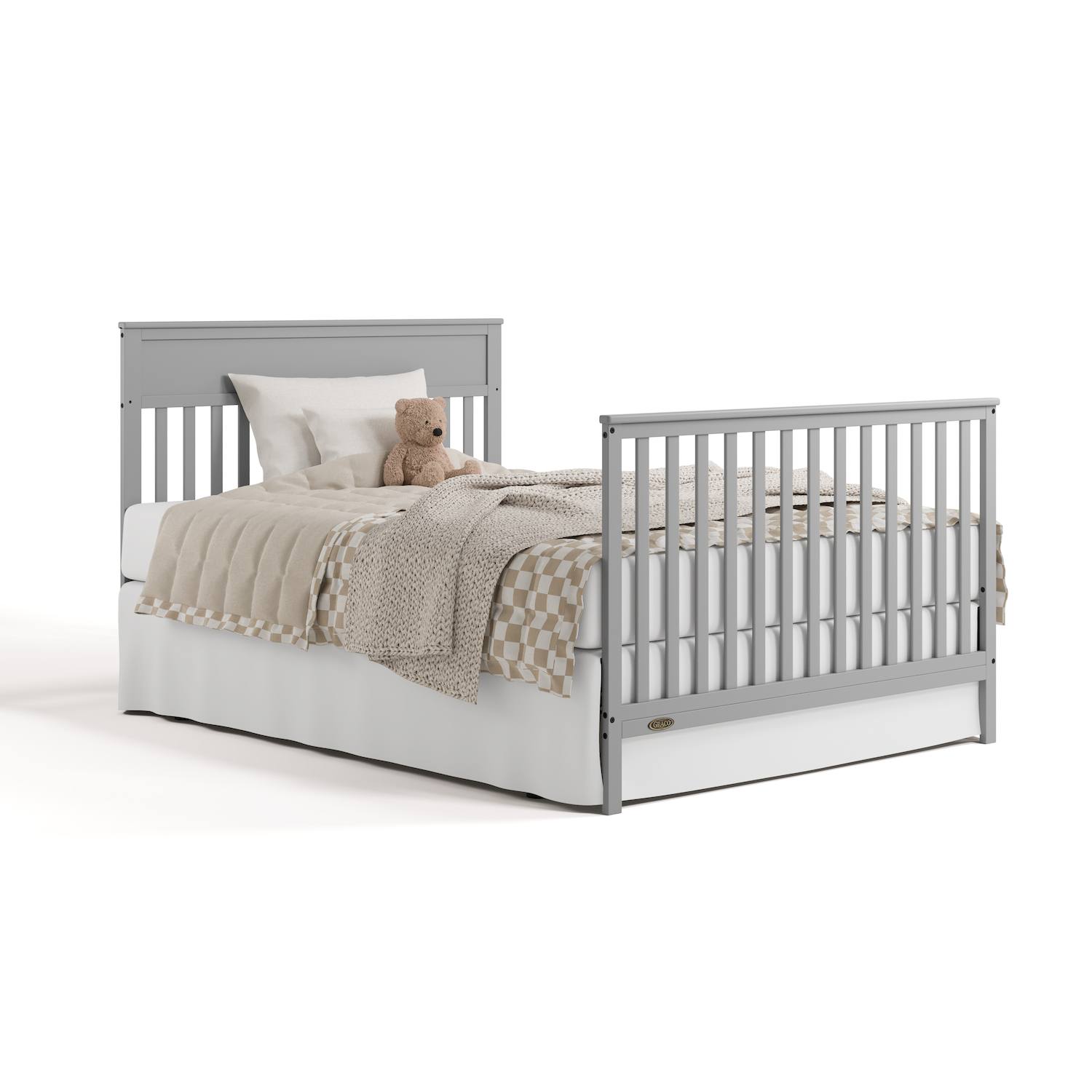 Graco Shiloh Convertible Crib with Drawer - Pebble Gray