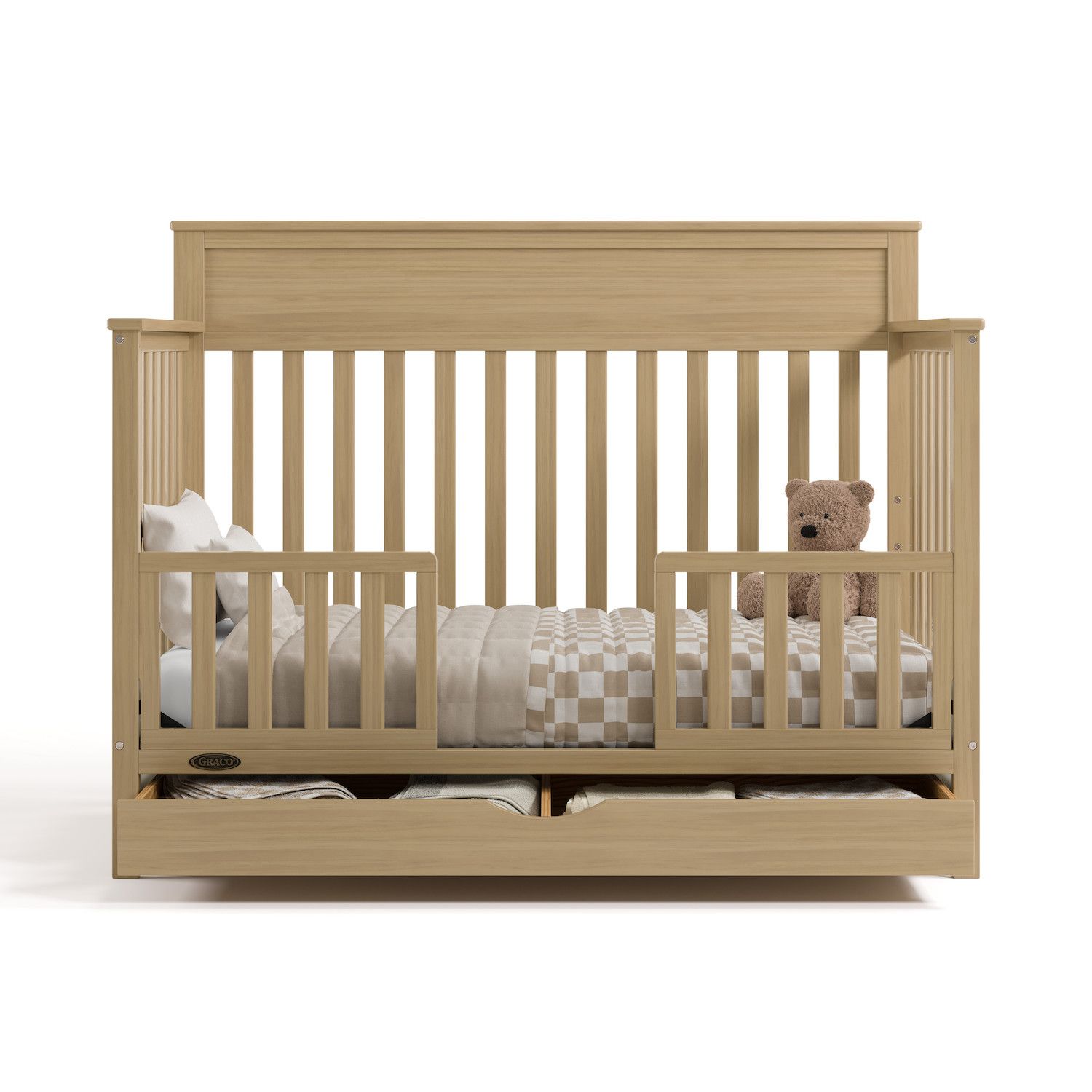 Graco Shiloh Convertible Crib with Drawer - Driftwood