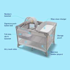 Graco Pack 'n Play Care Suite Bassinet Lux Playard