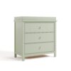 Graco Sasha 3-Drawer Chest Dresser with Changing Topper - Sage