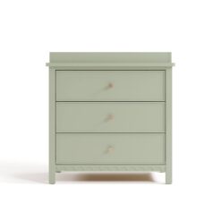 Graco Sasha 3-Drawer Chest Dresser with Changing Topper - Sage
