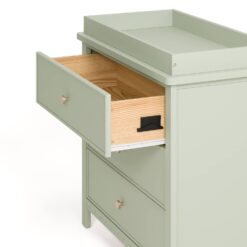 Graco Sasha 3-Drawer Chest Dresser with Changing Topper - Sage