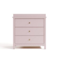 Graco Sasha 3-Drawer Chest Dresser with Changing Topper - Blush