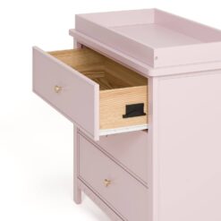 Graco Sasha 3-Drawer Chest Dresser with Changing Topper - Blush