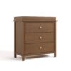 Graco Sasha 3-Drawer Chest Dresser with Changing Topper - Hazelnut