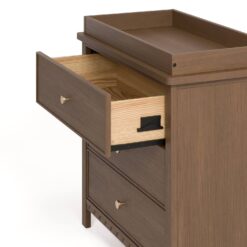 Graco Sasha 3-Drawer Chest Dresser with Changing Topper - Hazelnut