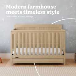 Graco Hadley Convertible Crib - Pebble Gray