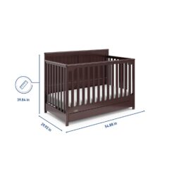 Graco Hadley Convertible Crib - Pebble Gray