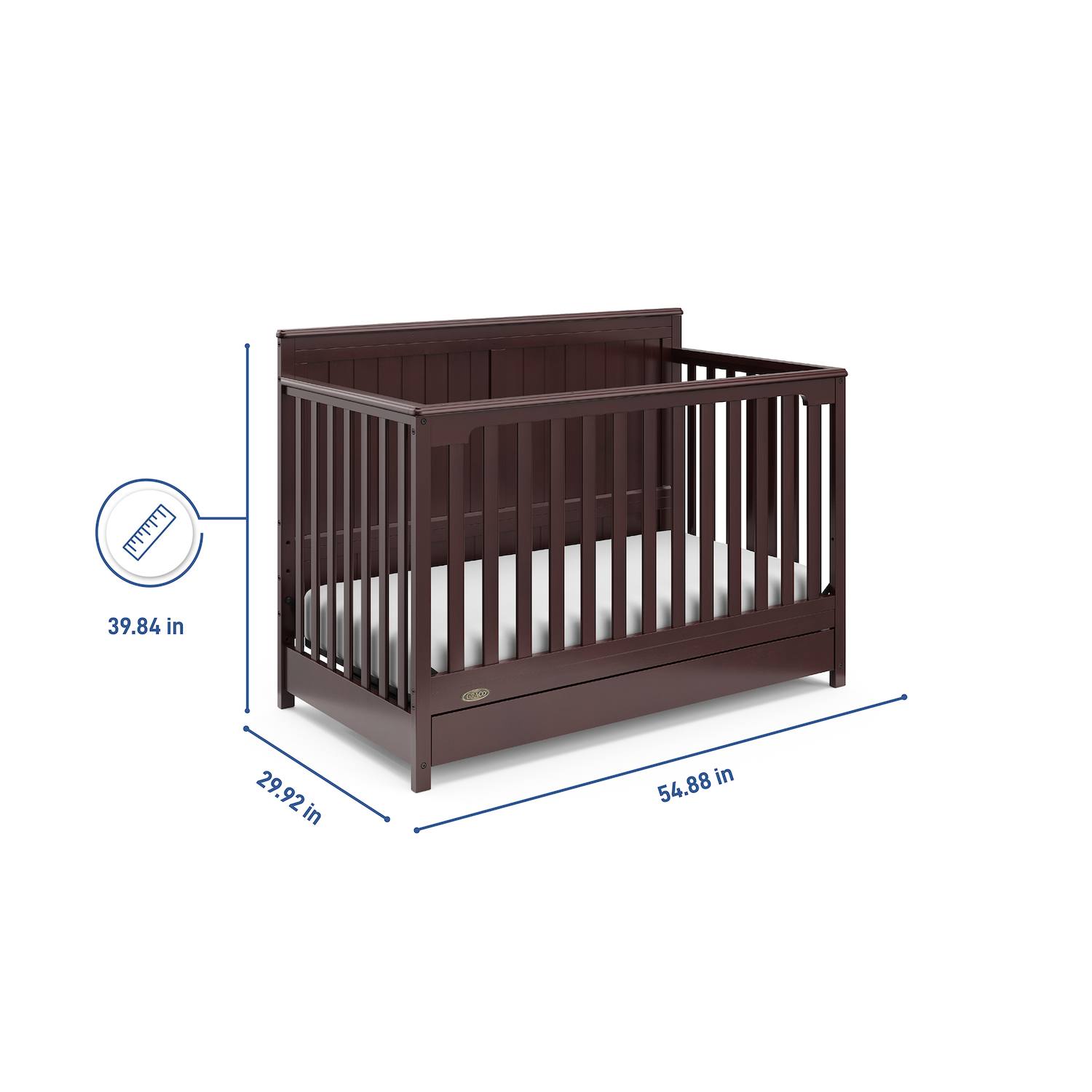 Graco Hadley Convertible Crib - White