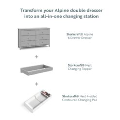 Storkcraft Alpine 6-Drawer Double Dresser