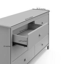 Storkcraft Alpine 6-Drawer Double Dresser