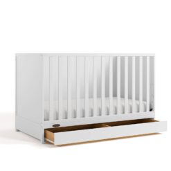 Graco Theo 3-in-1 Convertible Crib with Drawer - White