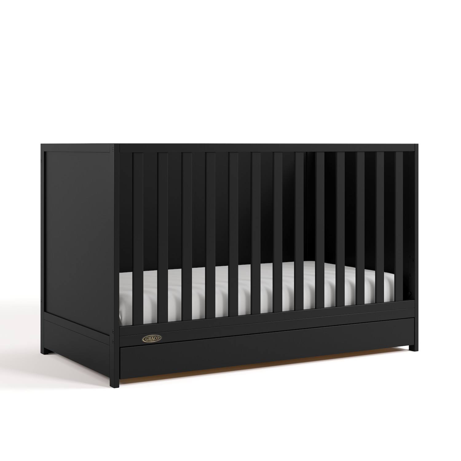 Graco Theo 3-in-1 Convertible Crib with Drawer - Black