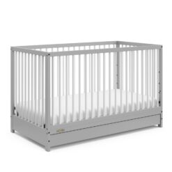Graco Teddi 5-in-1 Convertible Crib with Drawer - Gray