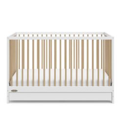 Graco Teddi 5-in-1 Convertible Crib with Drawer - White Driftwood
